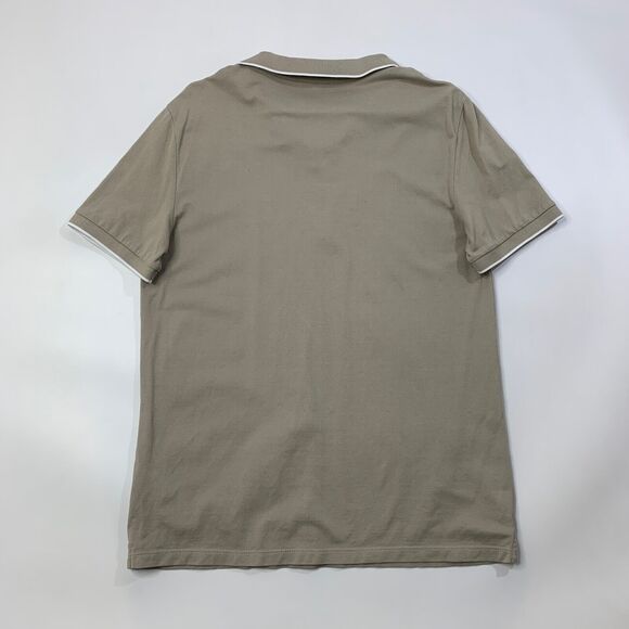 Reiss Shirt Mens S Small Parchment White Egyptian Cotton Quarter Zip Jacob Polo - Picture 8 of 10